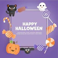 Trick or Treat Concept with copy space. vector