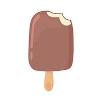 ice cream bitten vector