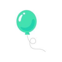 vector de globo. globos de colores atados con una cuerda para la fiesta de cumpleaños