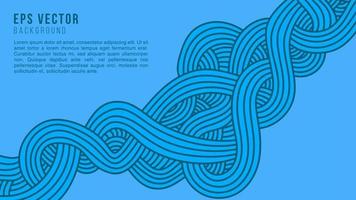 Wavy lines blue abstract background eps vector illustration wave line