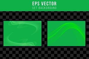 Set of green halftone abstract background with gradient style vector