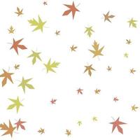 Autumn maple confetti. Simple autumn background vector