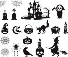 Halloween icon black color illustration vector