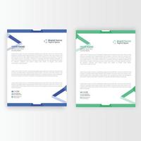 Abstract Letterhead Design. Modern Business Letterhead Design vector