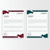 Abstract Letterhead Design. Modern Business Letterhead Design vector