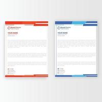 Abstract Letterhead Design. Modern Business Letterhead Design vector