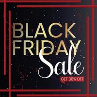 Abstract Black Friday Sale Layout Background. vector