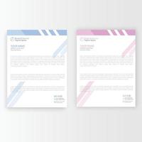 Abstract Letterhead Design. Modern Business Letterhead Design vector