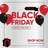 Abstract Black Friday Sale Layout Background. vector