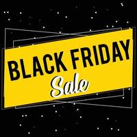 Abstract Black Friday Sale Layout Background. vector