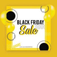 Abstract Black Friday Sale Layout Background vector