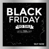 Abstract Black Friday Sale Layout Background. For art template vector