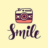 Smile Inspirational poster vector