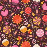 Pattern with sweets candy. For birthday party vector