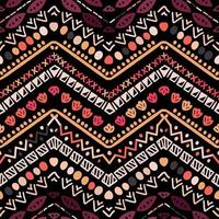 Ikat geometric zigzag pattern. Tribal ethnic theme vector