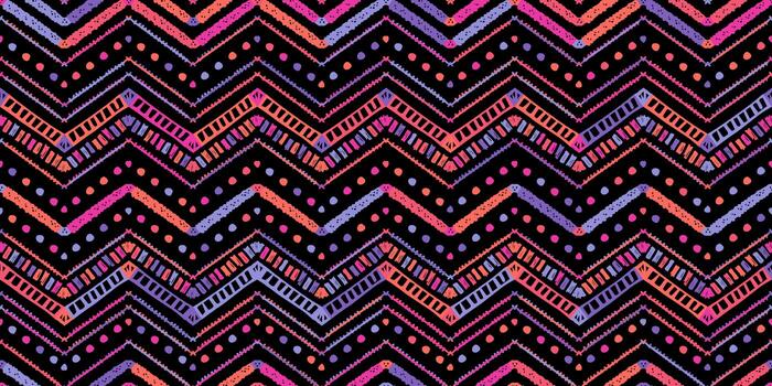Retro zigzag african style pattern. Chevron design vector