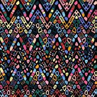 Ikat geometric zigzag pattern. Tribal ethnic theme vector