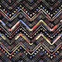 patrón de zigzag geométrico ikat. tema étnico tribal vector