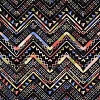 Ikat geometric zigzag pattern. Tribal ethnic theme vector