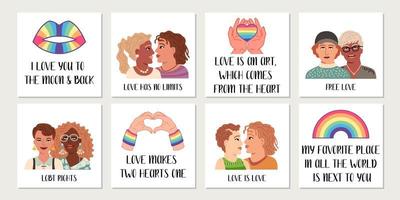 Social LGBT poster, banner. Pride month. Vector