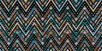 Retro zigzag african style pattern. Chevron design vector