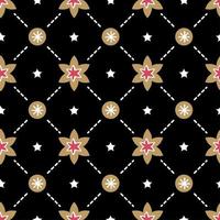 Christmas chic pattern. One of 12 hygge seamless. vector