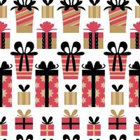 Christmas chic pattern. One of 12 hygge seamless. vector