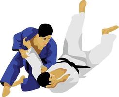 judo japón artes marciales tradicionales vector