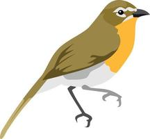 Ilustración de vector de animal pájaro