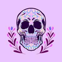 Decorative Skull Head Day of the Dead Mexico Illustration vector