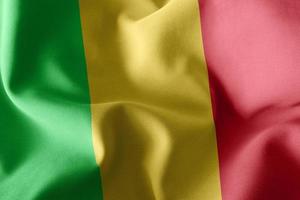 3D rendering illustration flag of Mali photo
