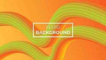 orange fluid background vector template.