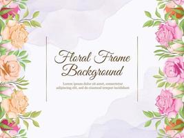 wedding banner background floral vector template design