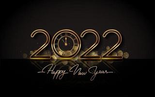 Happy New Year 2022 - New Year Shining background vector