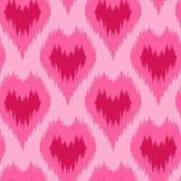 Ethnic seamless pattern with hearts vector