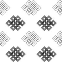 Seamless Pattern of Silver Endless Knot vector