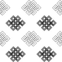 Seamless Pattern of Silver Endless Knot vector