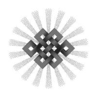 Silver Endless Knot vector