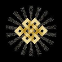 Gold Endless Knot vector