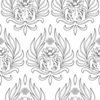 Buddhism Symbols Seamless Pattern vector