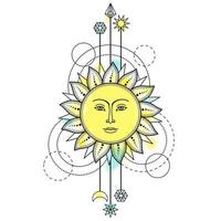 Sun Modern Symbol vector