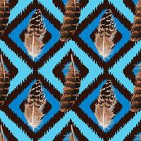 Feather Seamless Pattern vector