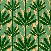 Banana Tree Seamless Pattern vector