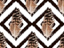 Feather Seamless Pattern vector