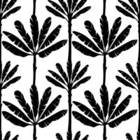 Banana Tree Seamless Pattern vector