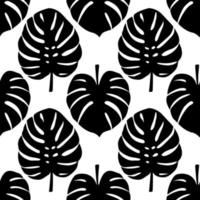 Monstera Seamless Pattern vector