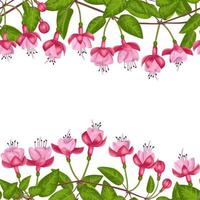 Fuchsia Seamless Double Border vector