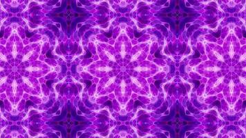 patrón de caleidoscopio púrpura brillante flujo de energía video