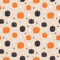 Pumpkin seamless pattern. Pumpkin background. Halloween pattern vector