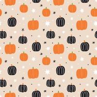 Pumpkin seamless pattern. Pumpkin background. Halloween pattern vector